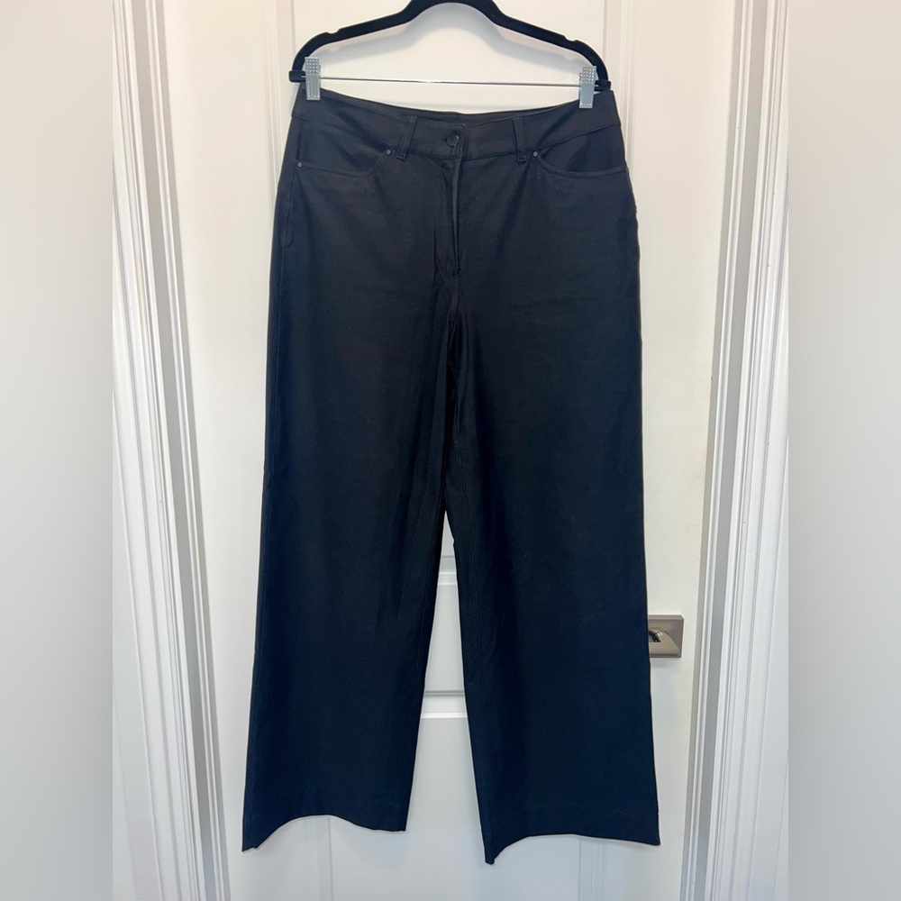 Lululemon City Sleek 5 Pkt High-Rise Wide Leg *Light Utilitech BLK 31